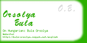 orsolya bula business card